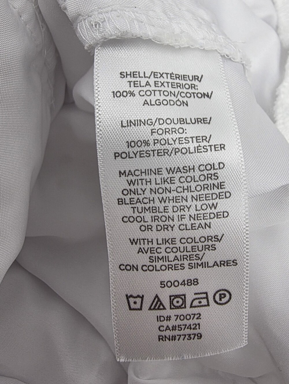 Ann Taylor Factory White Eyelet Cotton Straight Leg Crop Pants Lined Size 6 - Picture 15 of 15